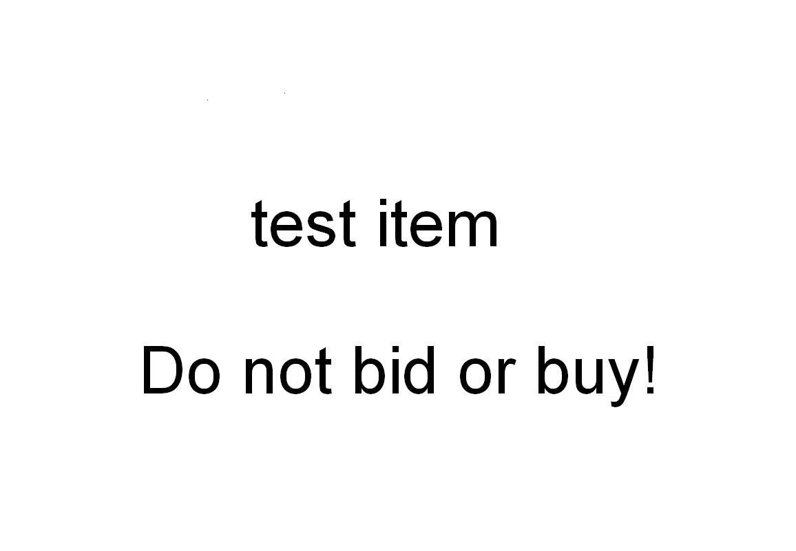 Test listing - DO NOT BID OR BUY112586783198
