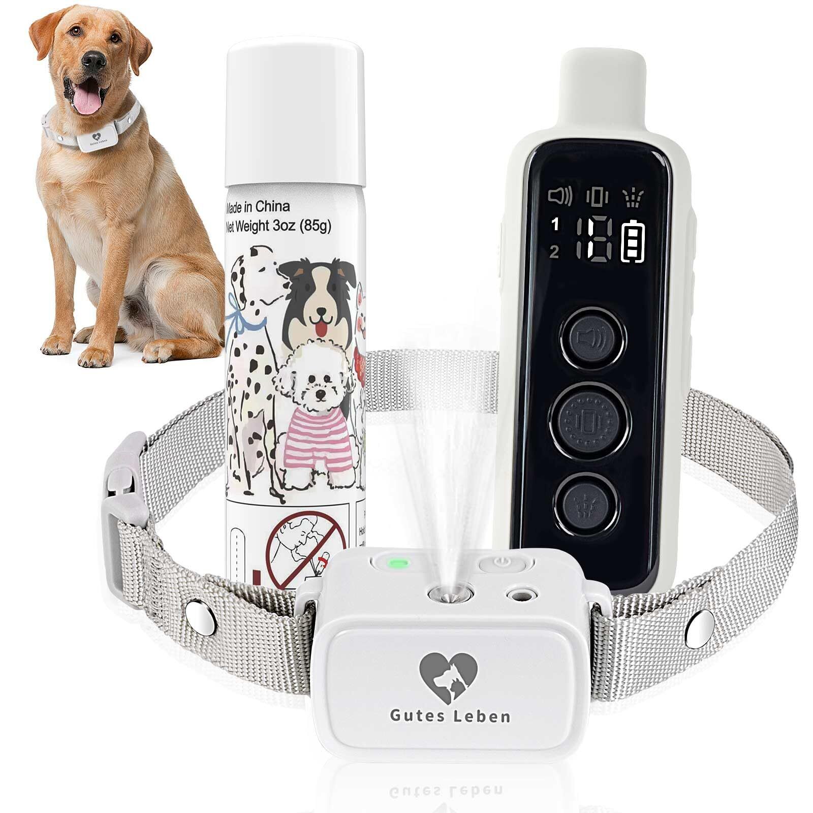 Citronella Dog Training Collar with Remote, 3 Modes Spray/Vibration/Beep, Hum...