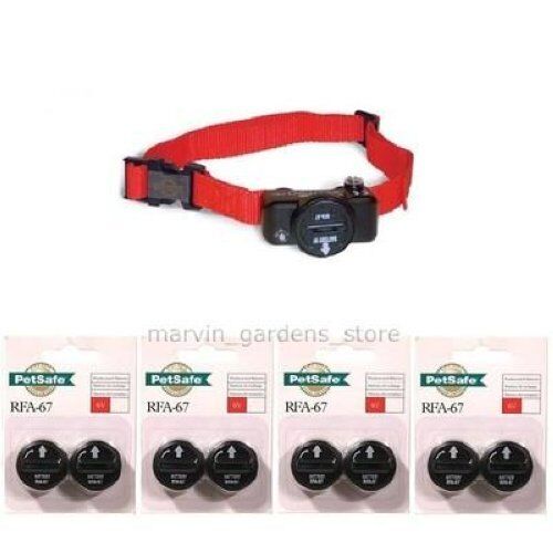 PETSAFE PIF-275-19 WIRELESS DOG FENCE COLLAR & RECEIVER WITH 8 FREE BATTERIES