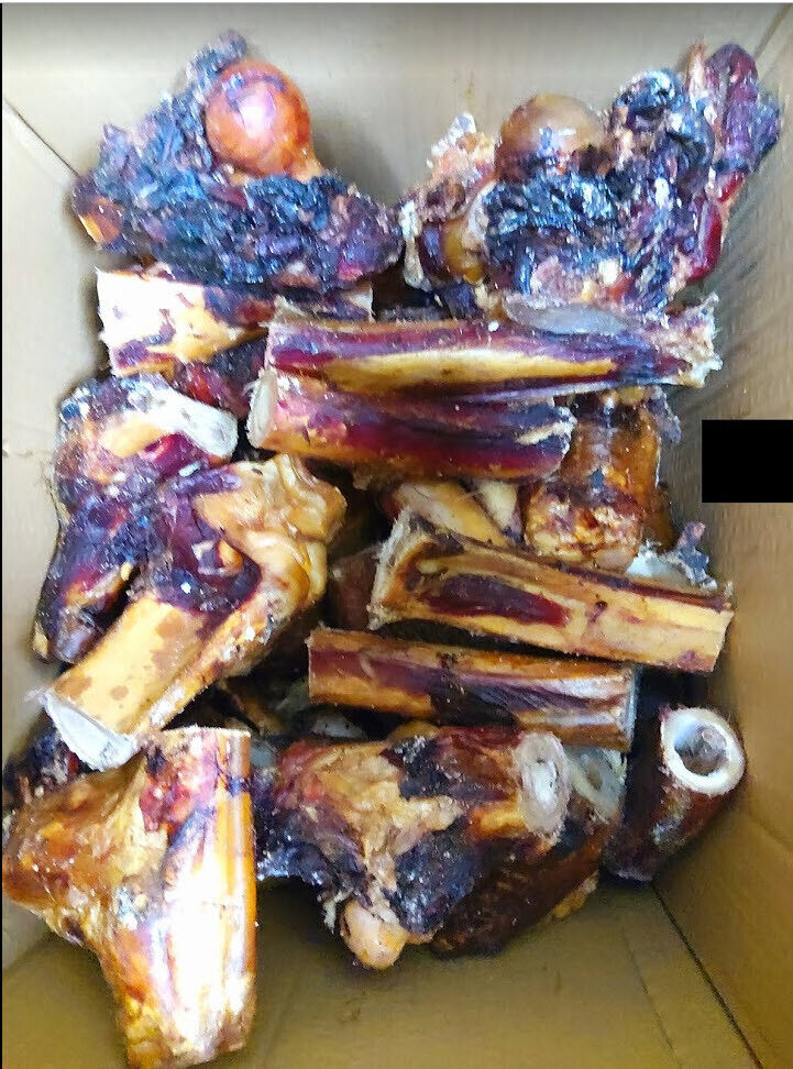 Smoked Wild Game Bones for Large Dogs - 1.5 Pounds