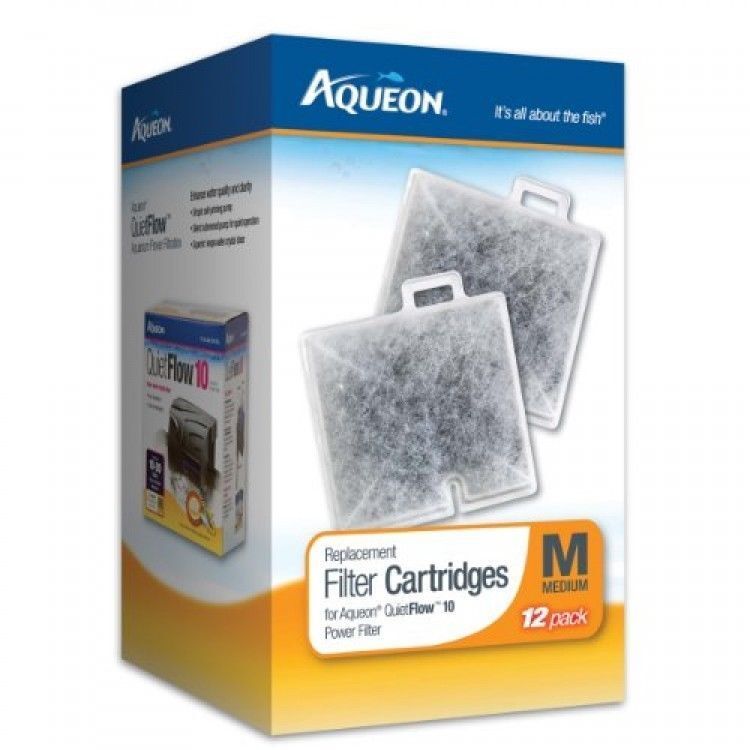 New Aqueon 06418 Filter Cartridge, Medium, 12-Pack - 