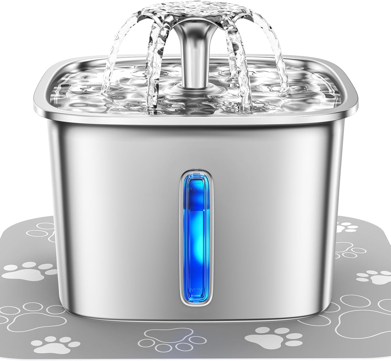 Innovation Award Winner Stainless Steel Cat Water Fountain, 95Oz/2.8L Automatic 