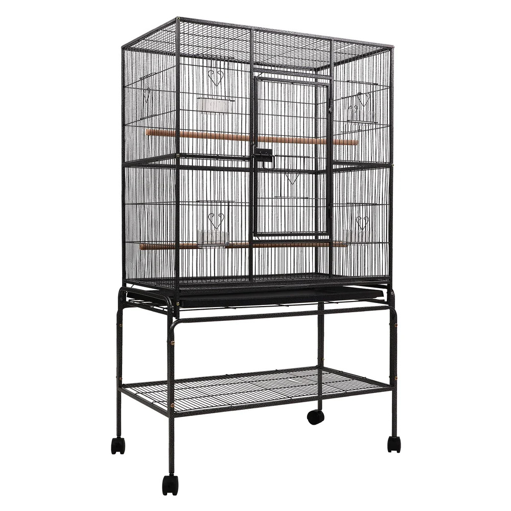 NNEDSZ Bird Cage Pet Cages Aviary 137CM Large Travel Stand Budgie Parrot Toys