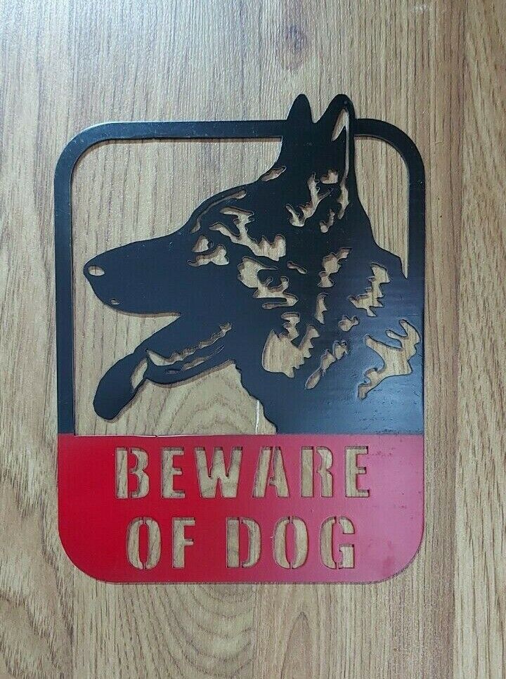 Bewere of dog metal sign German Shepherd Warning steel Plaques 