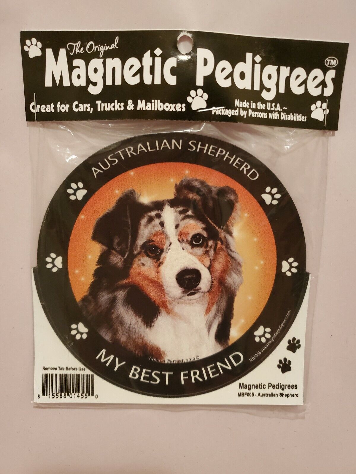 Pet Gifts USA Magnetic Pedigrees Dog Magnet - Australian Shepherd My Best Friend