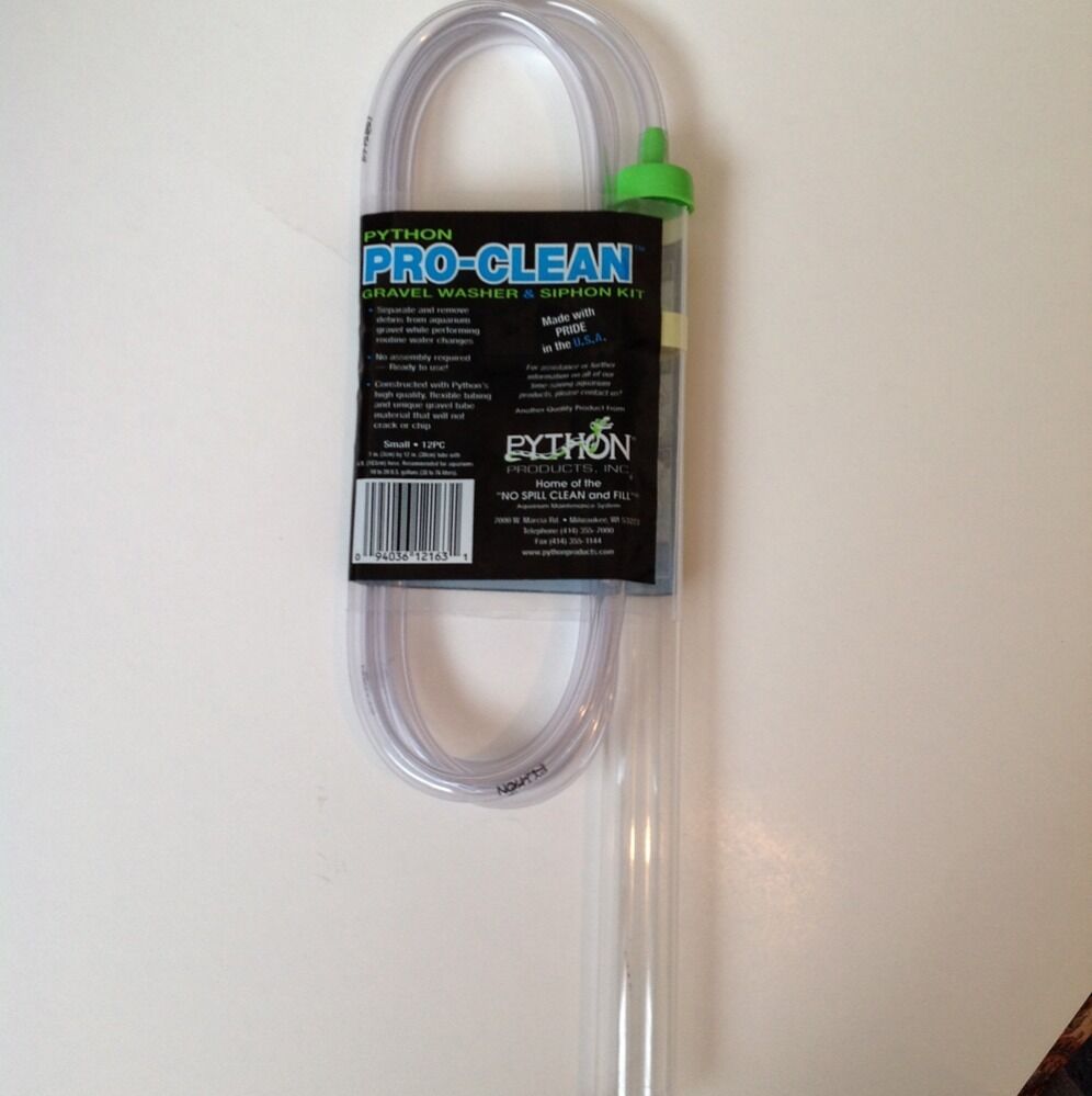 Python Pro Clean Mini Gravel Washer Vacuum & Siphon 1 x 12 inch with 6 foot Hose
