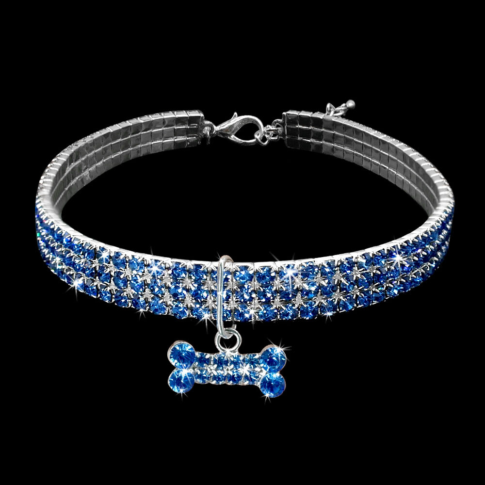 Bling Rhinestone Pet Dog Jewelry Necklace Crystal Jewellery Chihuahua Dog Collar