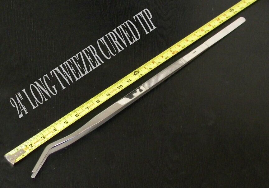 Curved Tip Huge Tweezer Extra Long Forceps 24\