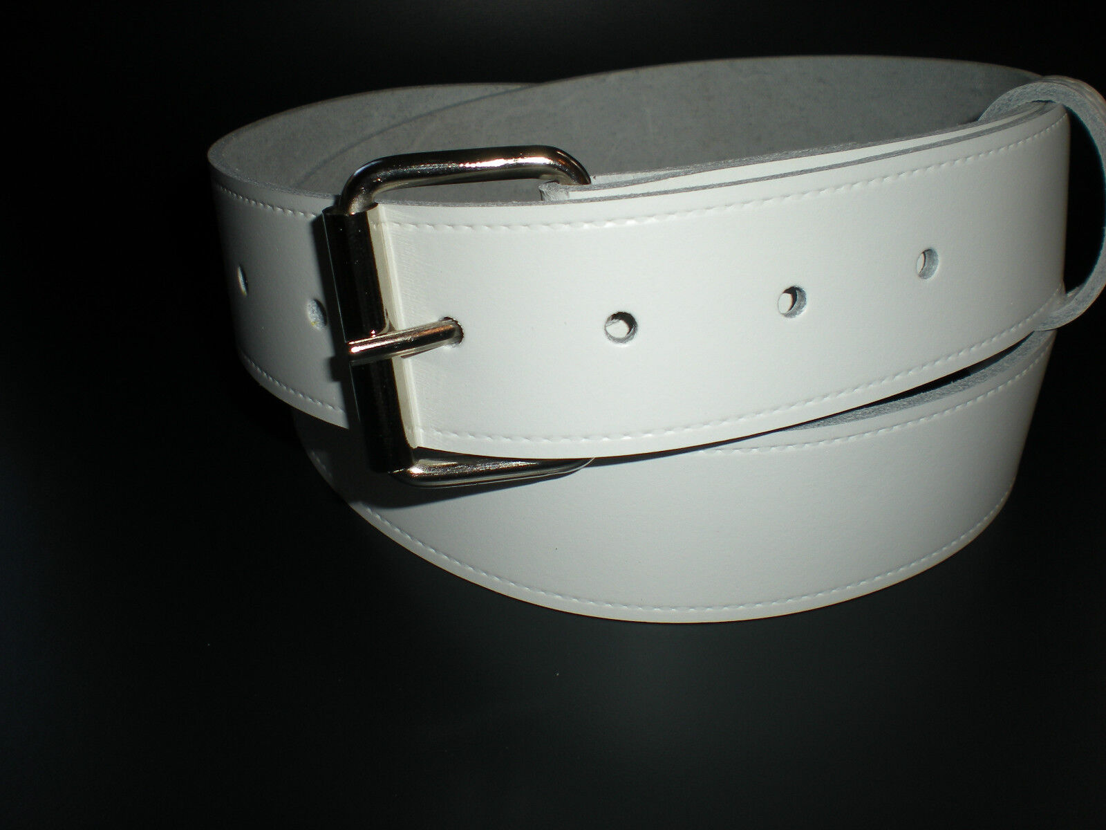 WHITE LEATHER JEAN BELTS SUITABLE FOR MEN AND WOMEN SMALL TO XXL SIZES