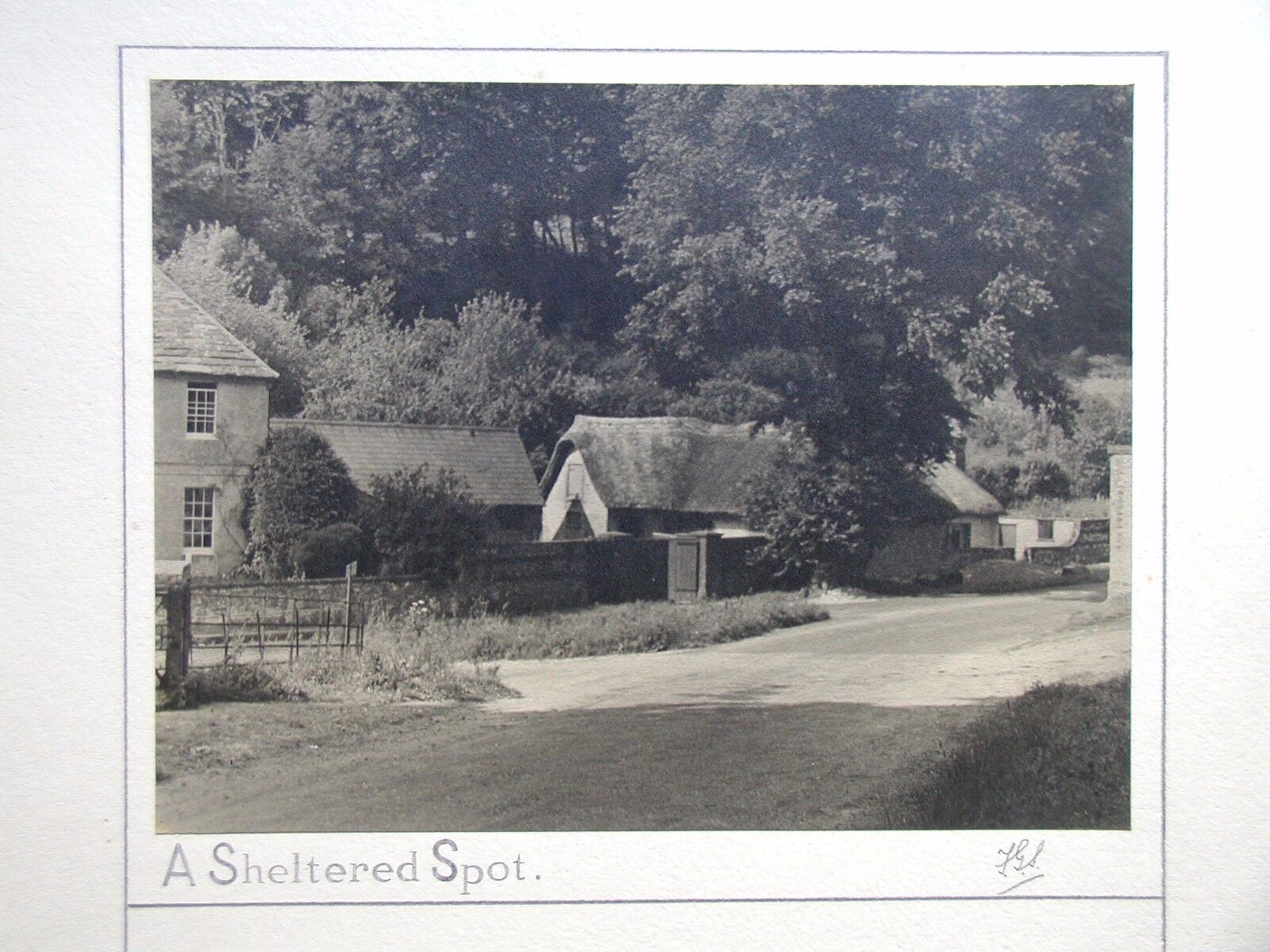 A Sheltered Spot. (English Country Village Scene) Photograph by F G Sams (37328)