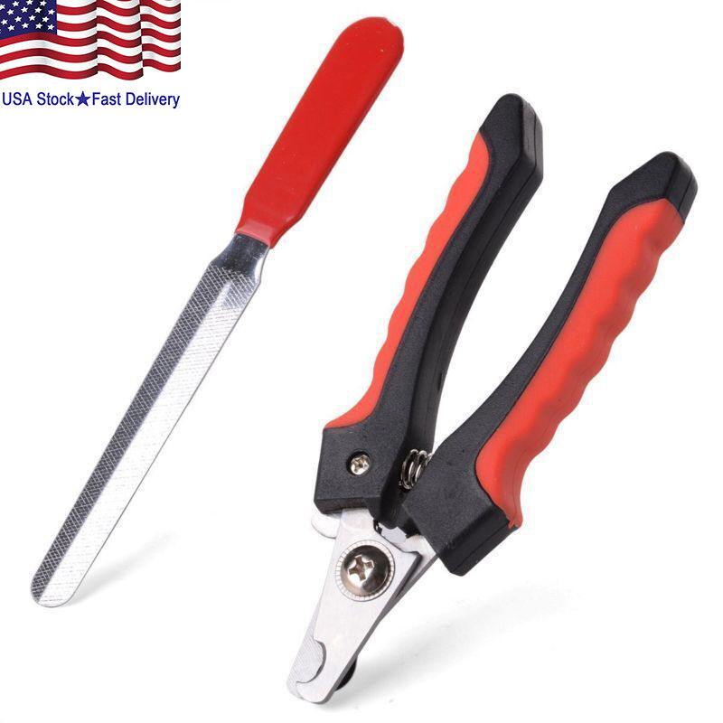 Dog Nail Clippers and Trimmer With Safety Guard Razor Sharp Blades Pet Grooming