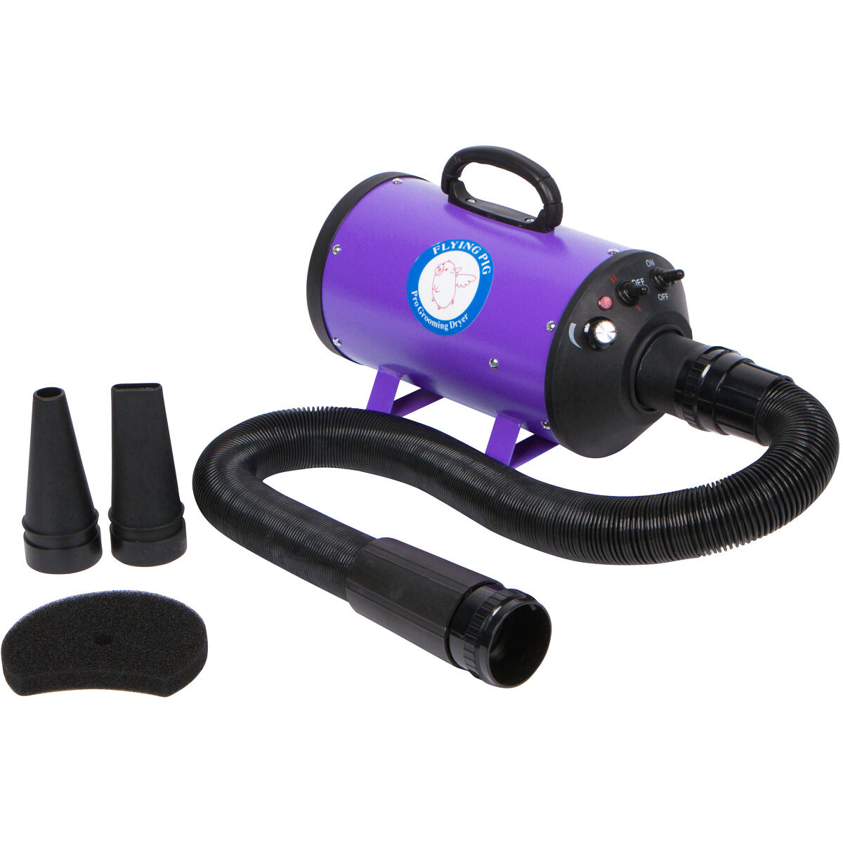 Flying One™ High Velocity Dog Pet Force Blower Grooming Dryer by Flying Pig