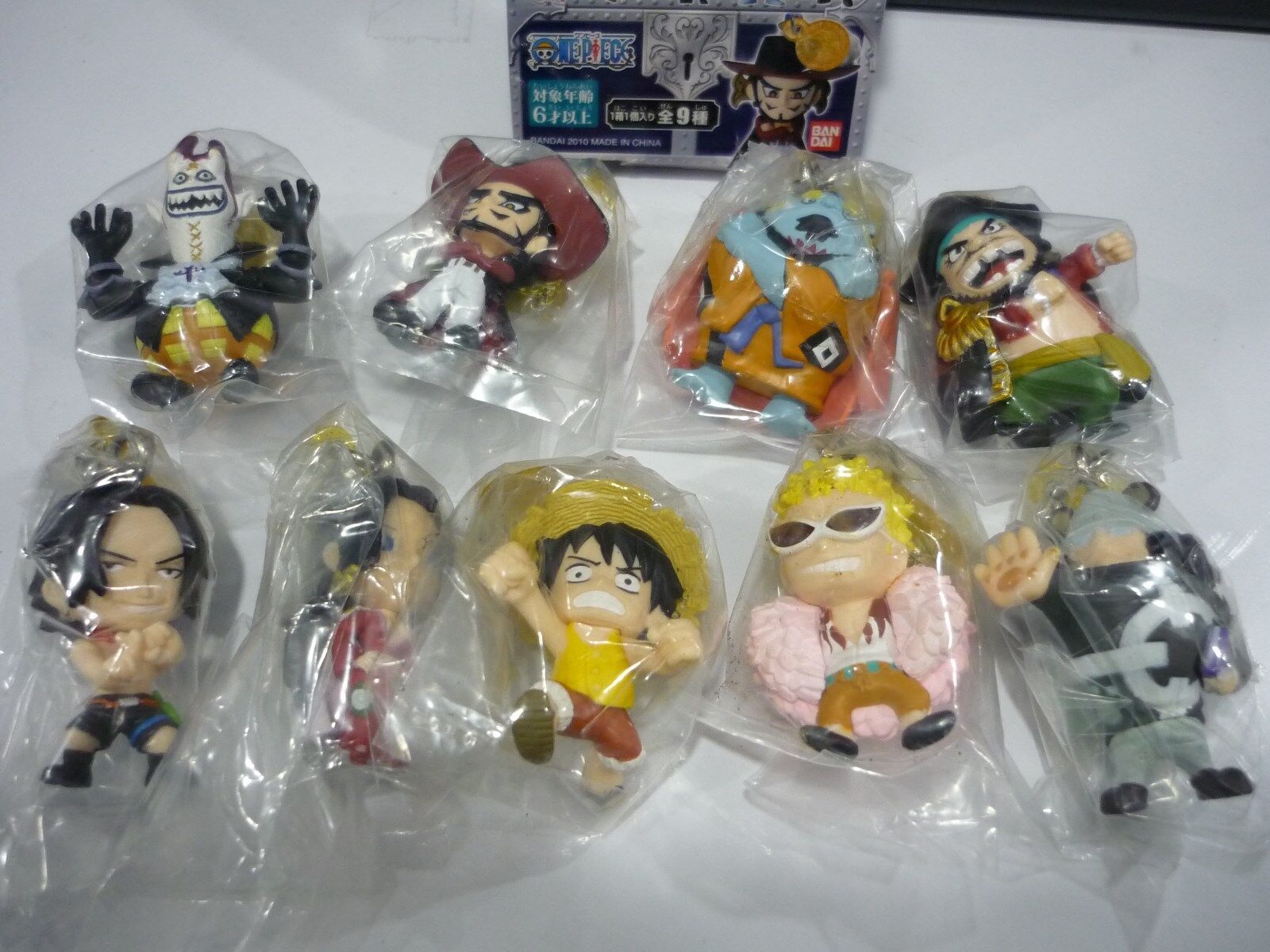 Gashapon Capsules Toy One Piece Mascot Swing set of 9 Extremely Rare