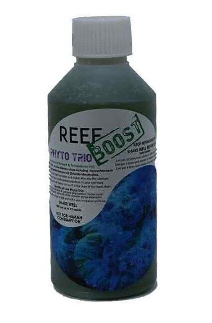 ReefBoost 250ml LIVE Phyto Trio, Blend of 3 Phyto Species (Marine Coral Copepod)