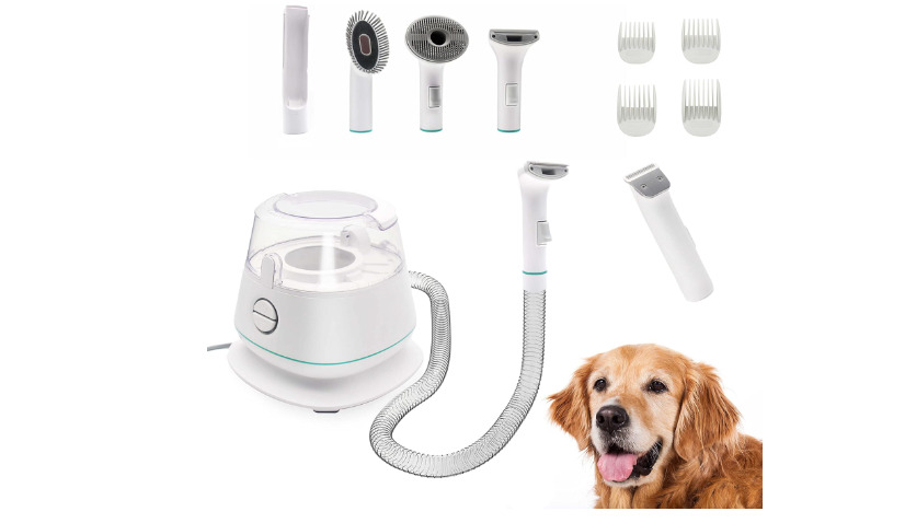 Pet Dog Grooming Kit & Vacuum 5 in 1 Deshedding Electric Clipper Tool