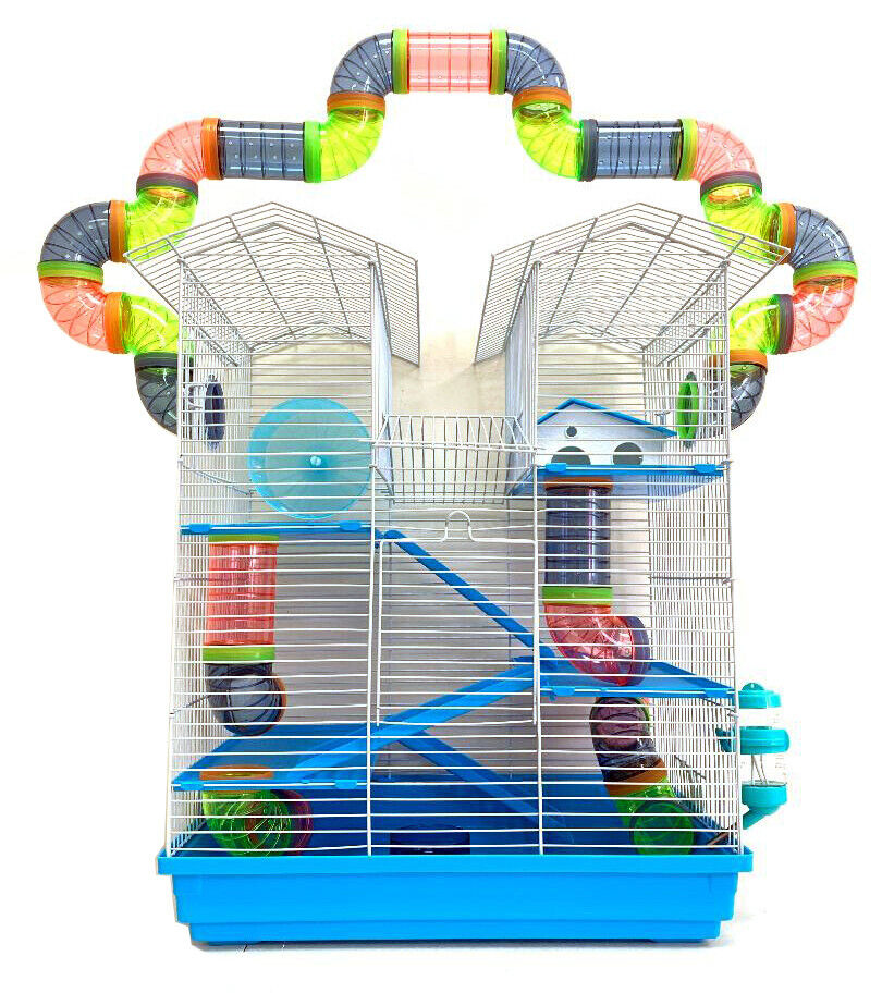 5-Levels Large Twin Towner Syrian Hamster Habitat Rodent Gerbil Mouse Mice 240