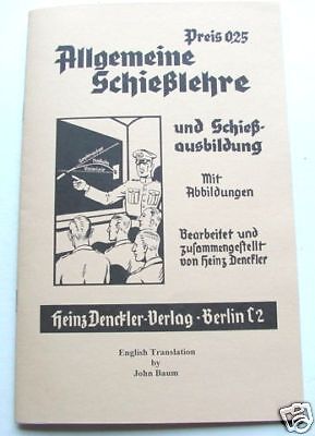 WW2 German K98 Mauser Shooting Book English Translation