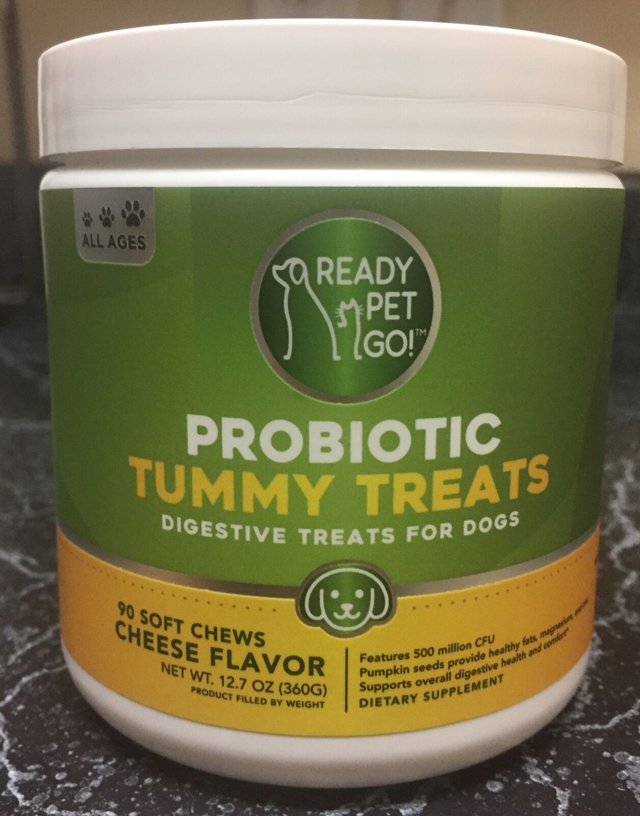 Ready Pet Go Probiotic Tummy Treats 90 Chews Pawsitively Purrfect dog EXP10/22