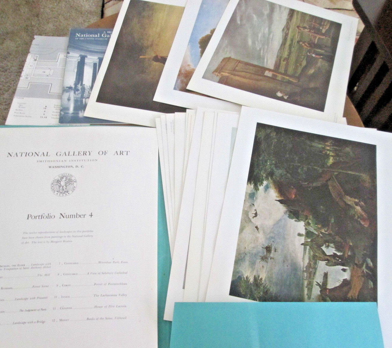 LANDSCAPE PAINTINGS for the NATIONAL GALLERY OF ART Portfolio 4 plus 3 PRINTS-15
