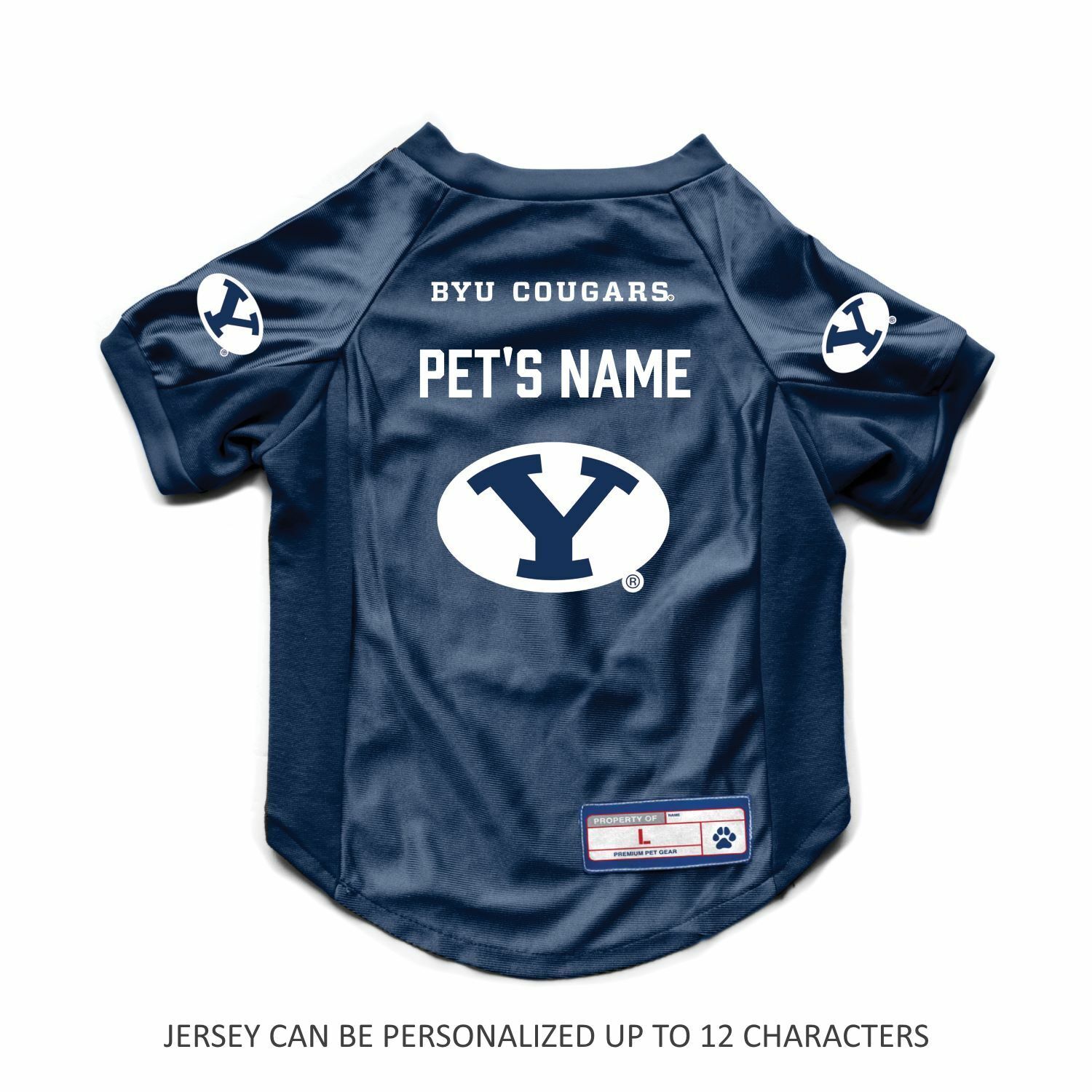 Littlearth NCAA Personalized Dog Jersey BRIGHAM YOUNG COUGARS Sizes XS-Big Dog