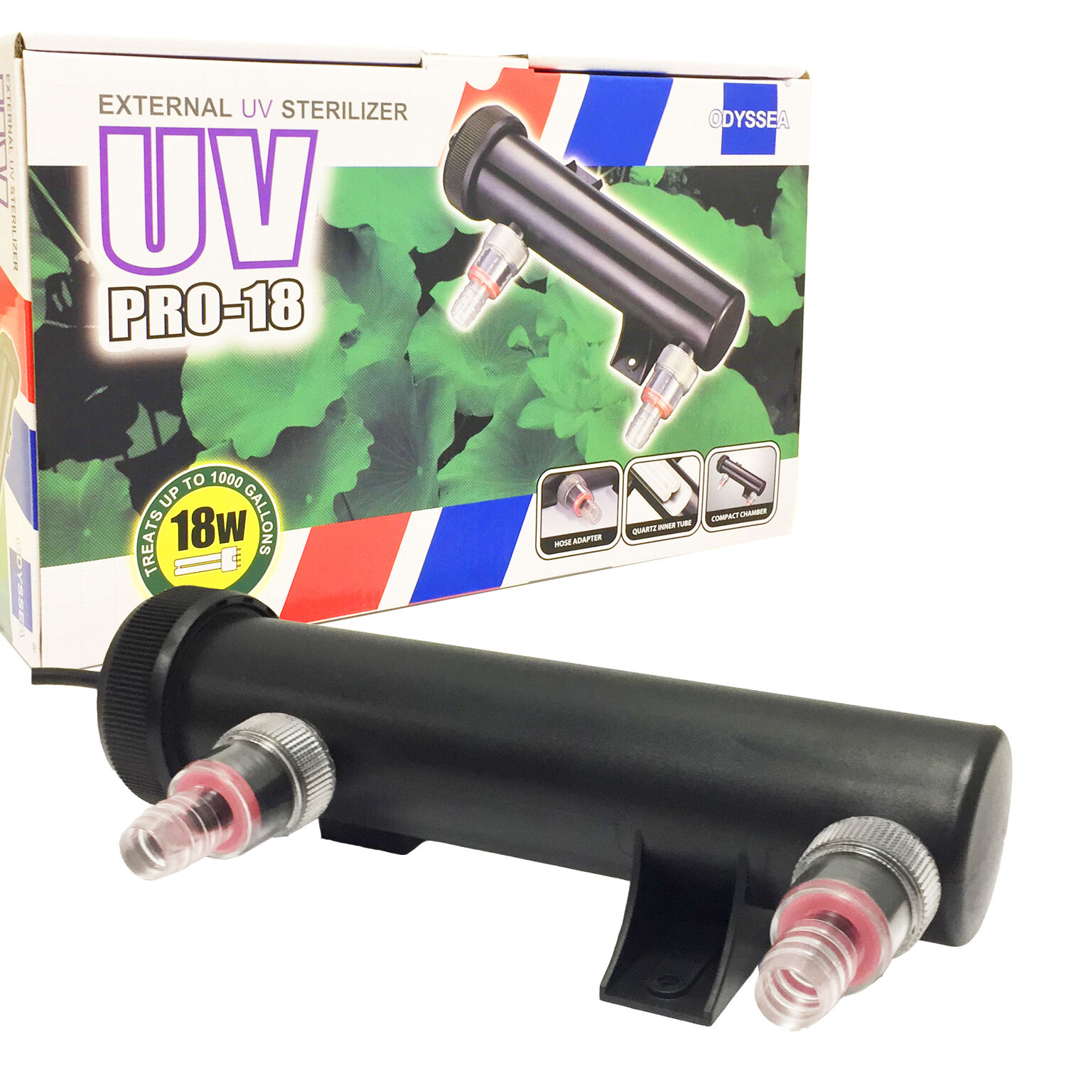 UV Pro 18 Ultraviolet UVC Aquarium Filter 18W Bulb Green Algae Clarifier