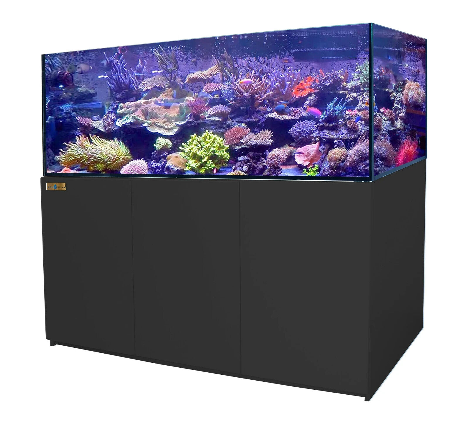 Coral Reef Aquarium 250 Gallon Ultra Clear Glass and Built-in Sump Fish Tank