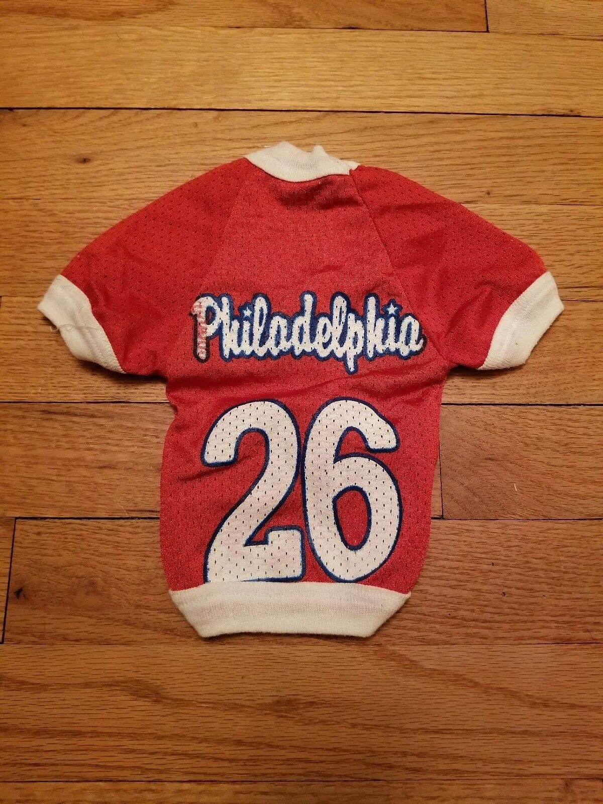 Size Tiny All Star Dogs Athletic Jersey Red White Blue Philadelphia Cute Sports 
