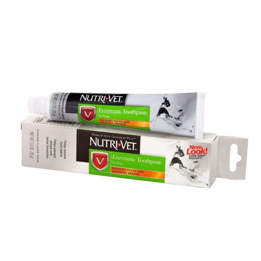 Nutri-Vet Toothpaste For Dogs Oral Dental Care Tarter Plaque Enzymatic 2.5 oz