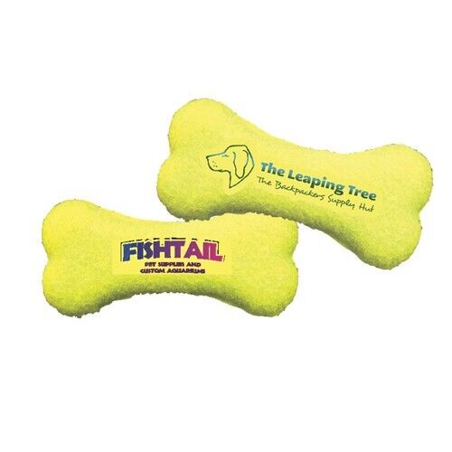 Bone Shaped Toy Tennis Ball Customized with Your Company Name / Logo  100 QTY