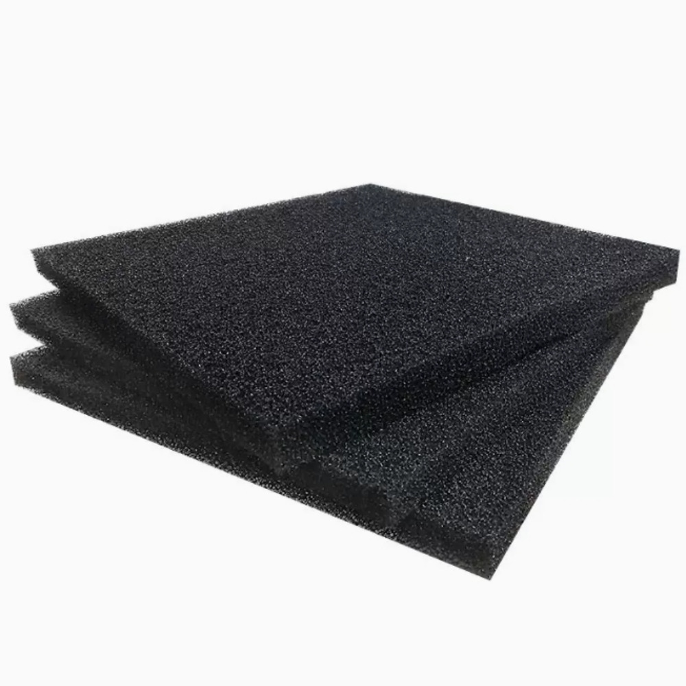 24Pcs Air Filter Foam Sheet-Black Anti-Dust  30 PPI  ,Thick  10mm