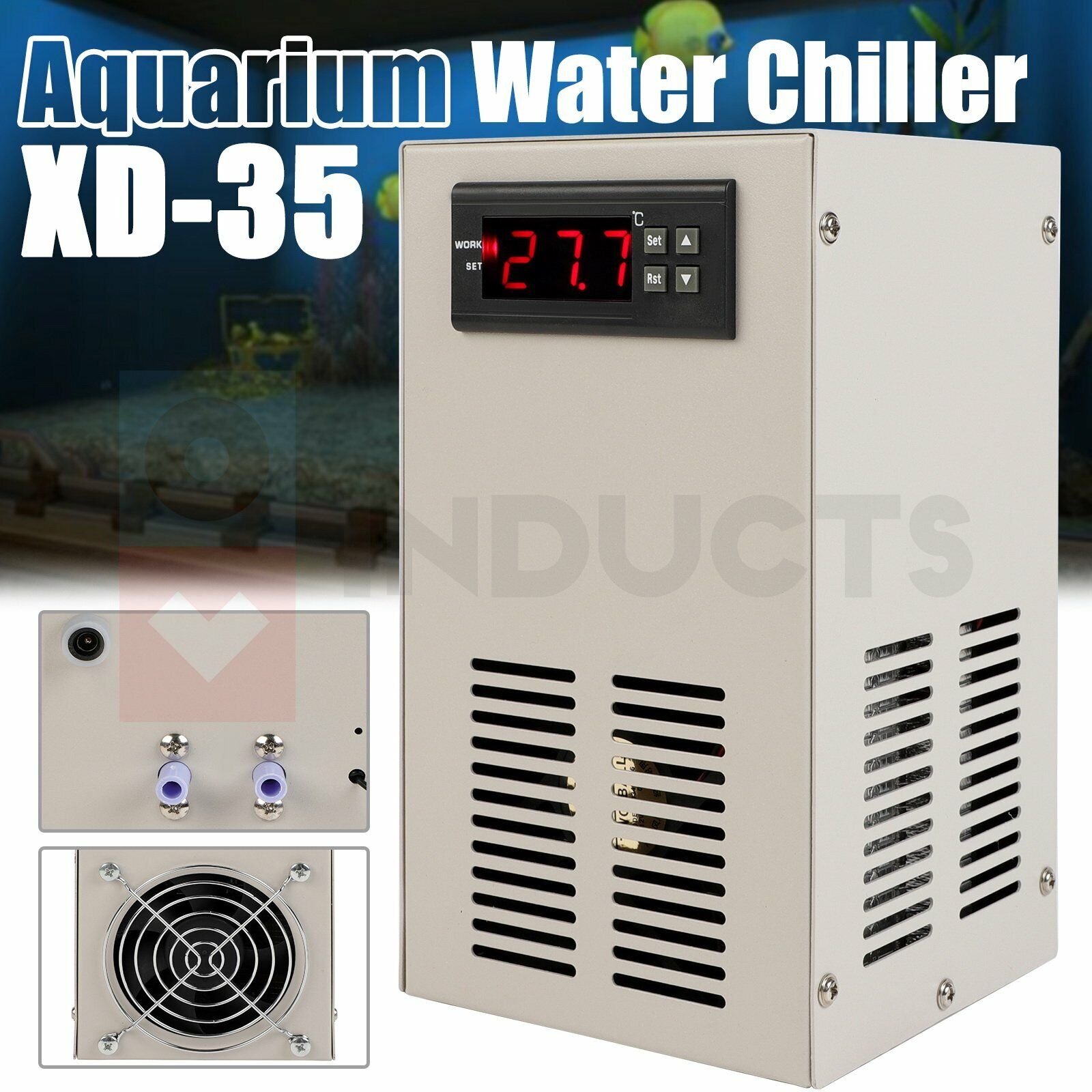 For Hydroponic System Aquarium Water Chiller Fish Tank Shrimp Water Cooler