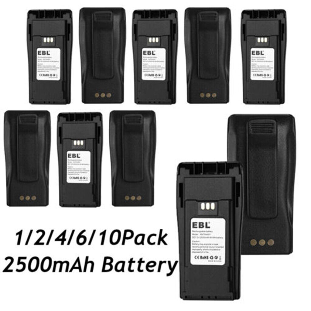 Lot 2500mAh NNTN4496 NNTN4851 Battery for Motorola PR400 EP450 CP150 CP200 CP040