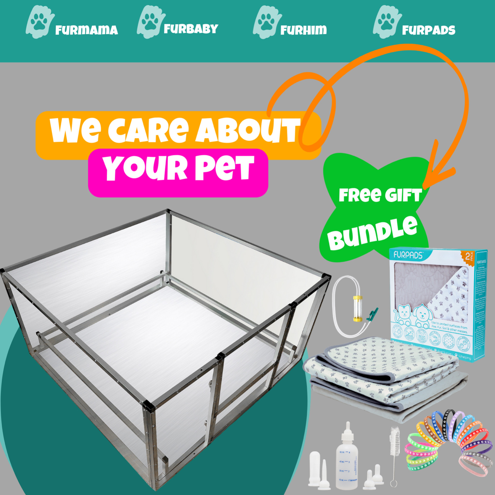 Breeder Essentials Supreme Whelping Box for Puppies with Free Bundle