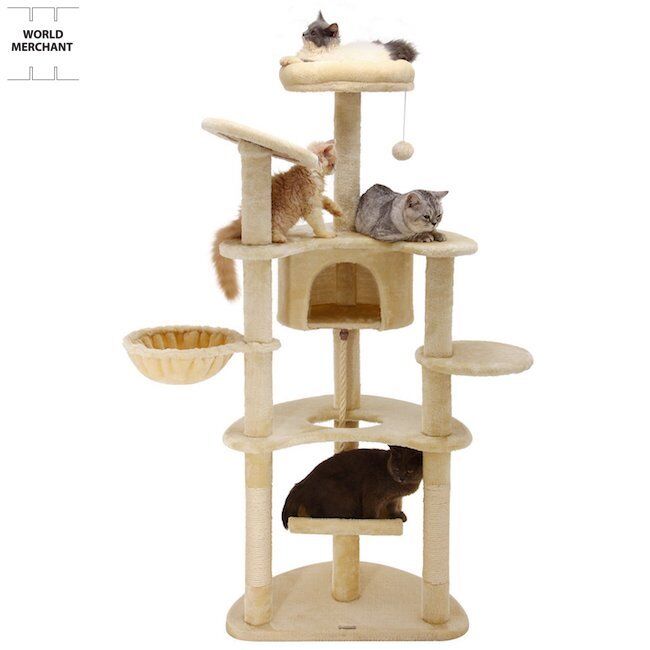 Cat Trees Towers On Sale Furniture Condo Climbing Activity Scratcher Playhouse 