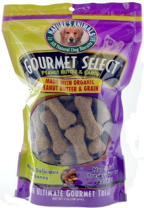 Nature\'s Animals All Natural Dog Biscuits Treats Gourmet Select Peanut Butter SM