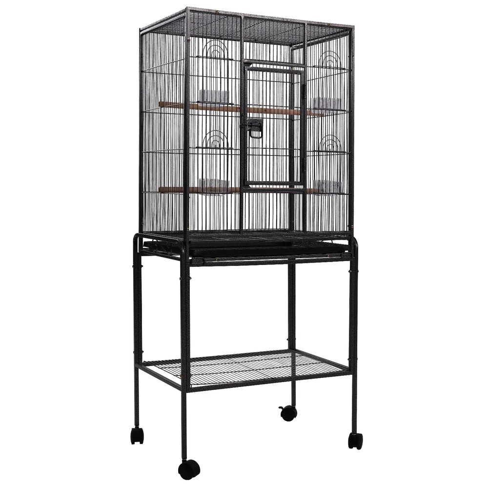NNEDSZ Bird Cage Pet Cages Aviary 144CM Large Travel Stand Budgie Parrot Toys