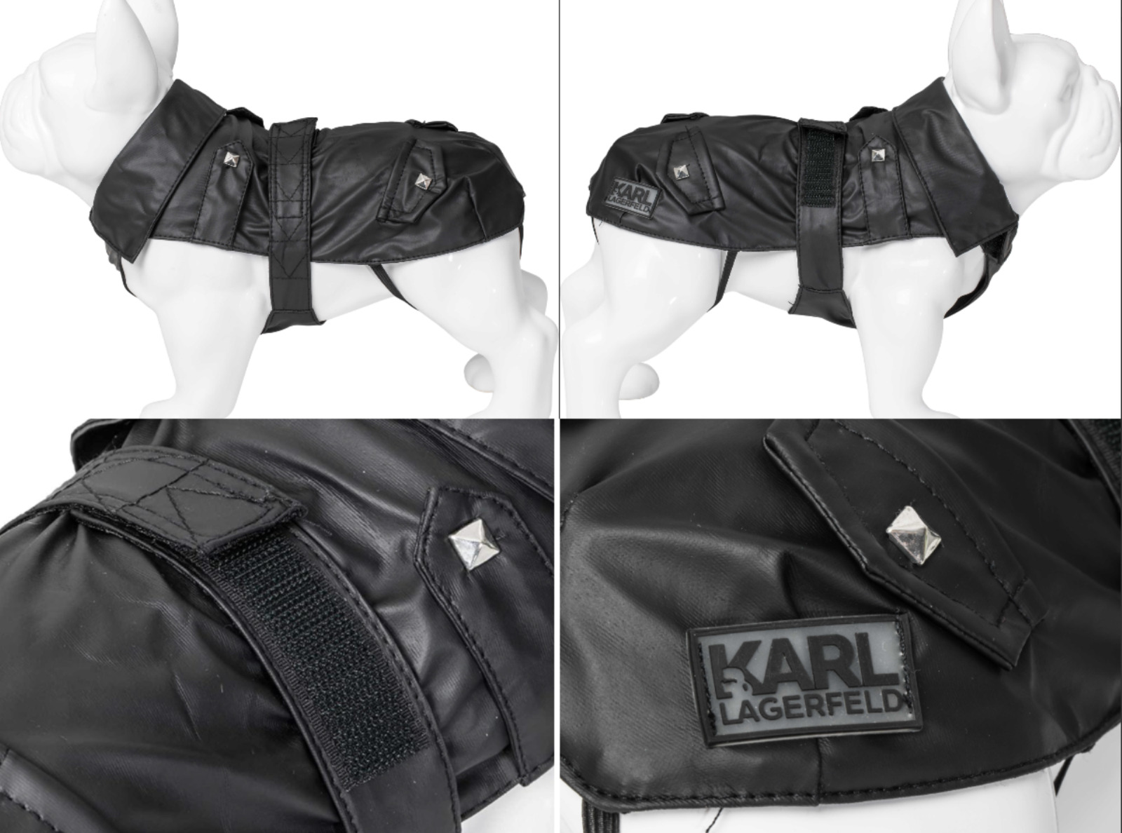 Karl Lagerfeld Pets Dog Rain Coat Jacket Winter Windbreaker Night