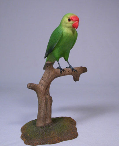 Abyssinian Lovebird Original Bird wood Carving/Birdhug