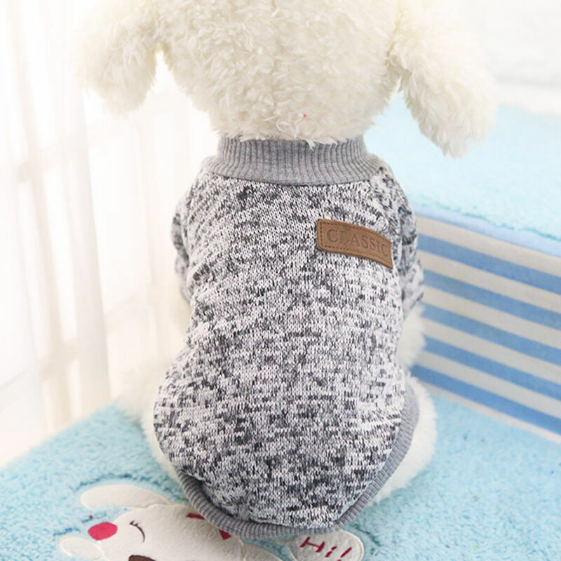 Classic Pet Dog Sweater Jacket Soft Warm Knitwear Puppy Cat Shirt Coat Clothes