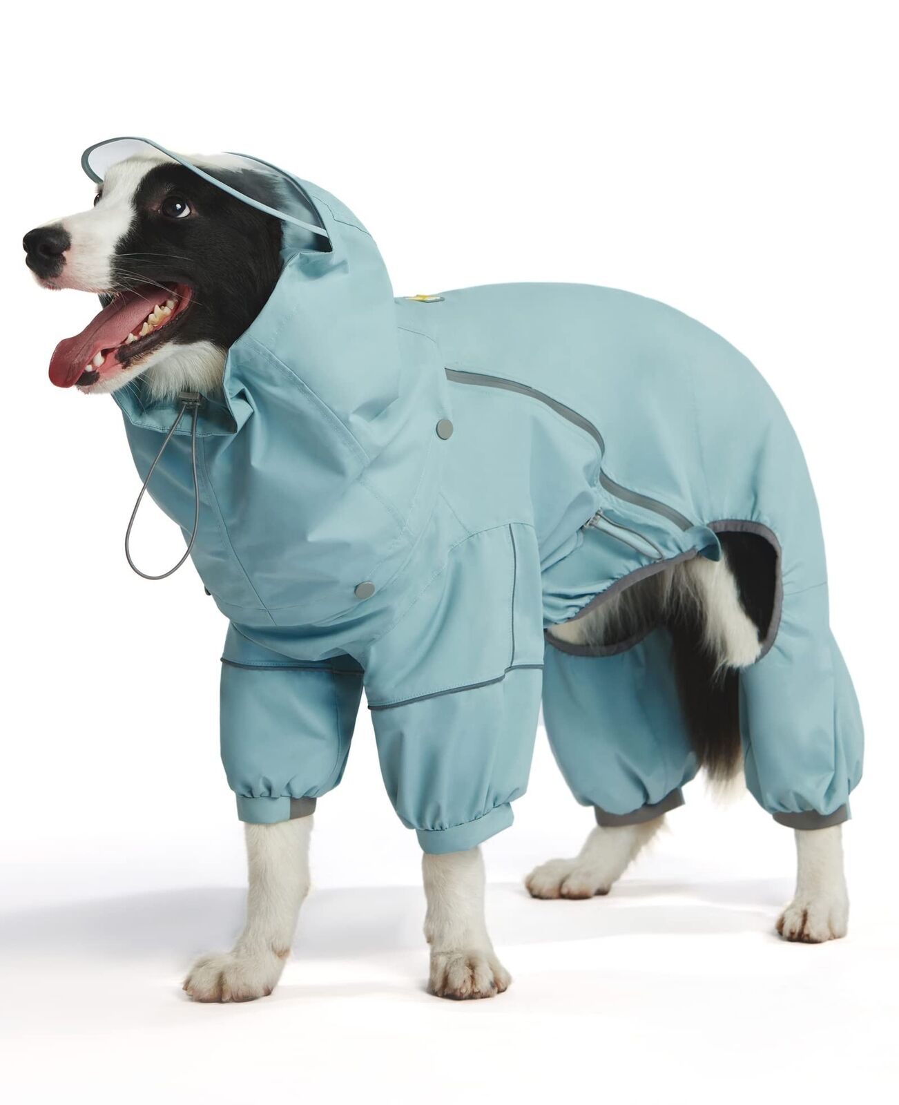 WOOFO Dog Raincoat, Extra Waterproof Dog Rain Jacket for Wet Weather|Full Wra...