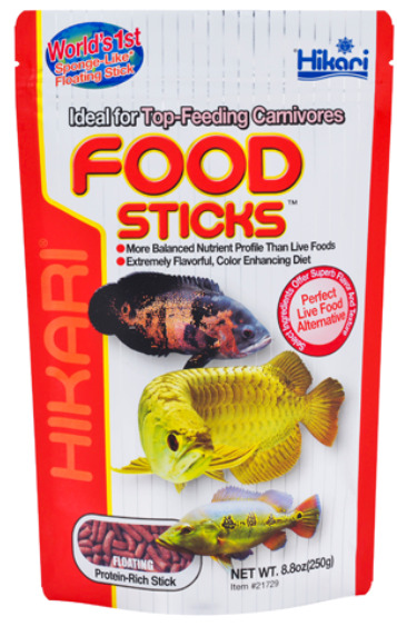 Hikari Food Sticks 2oz for top feeding carnivores