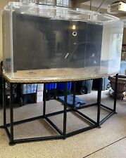 large acrylic aquarium fish tank, Bow Front With Stainless Steel Stand picture
