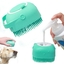 Pamper Your Pet: Silicone Dog Shampoo Massager Brush & Cat Grooming Comb picture