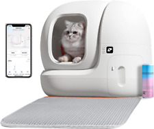 Extra Large Self Cleaning Smart Cat Litter Box with Mat for Multi Cats, Automati picture