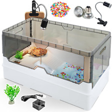 Turtle Habitat Tank Kit– Fresh Filtration, Waterplay Fun, Diverse Living, Heat L picture