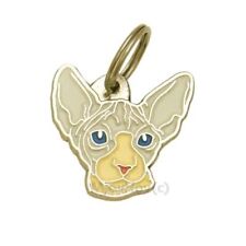 Cat name ID Tag,  Sphynx cat, Personalized, Engraved, Handmade, Charm picture