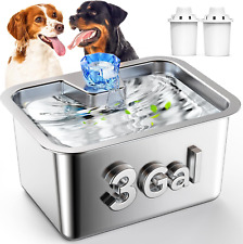 Stainless Steel Dog Water Fountain, 3 Gallon Extra Large Pet Fountains for Large picture