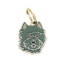 Dog name ID Tag,  Cairn terrier, Personalized, Engraved, Handmade, Charm picture