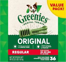 Greenies Original Regular Natural Dog Dental Care Chews Oral Health Dog Treats,  picture