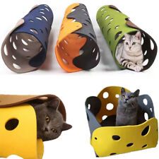 Splicing Cat Toy Felt Pom Nest Deformable Kitten Tunnel Collapsible Tube Tunnel picture